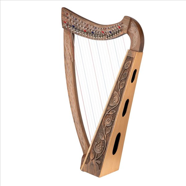 Celtic Walnut Heather Harp